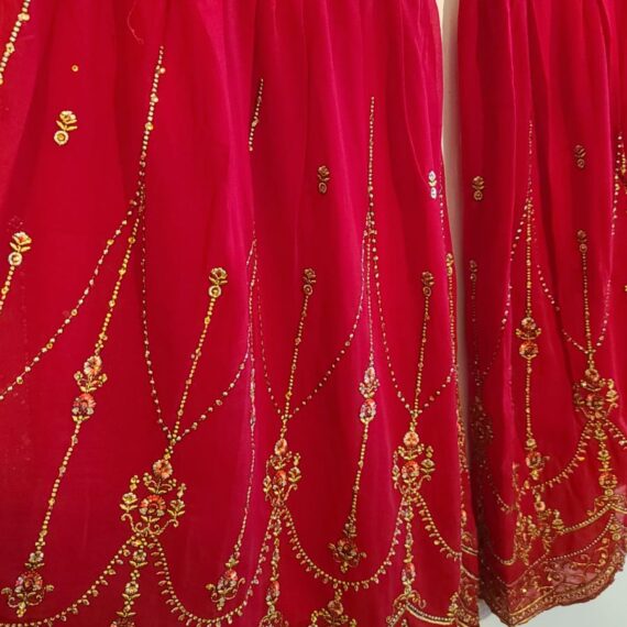 Pink & Maroon Designer Palazzo Suit with Dupatta Punjabi Party Wear Dresses Ladies Girls Ethnic Wear Indian Handmade Boutique