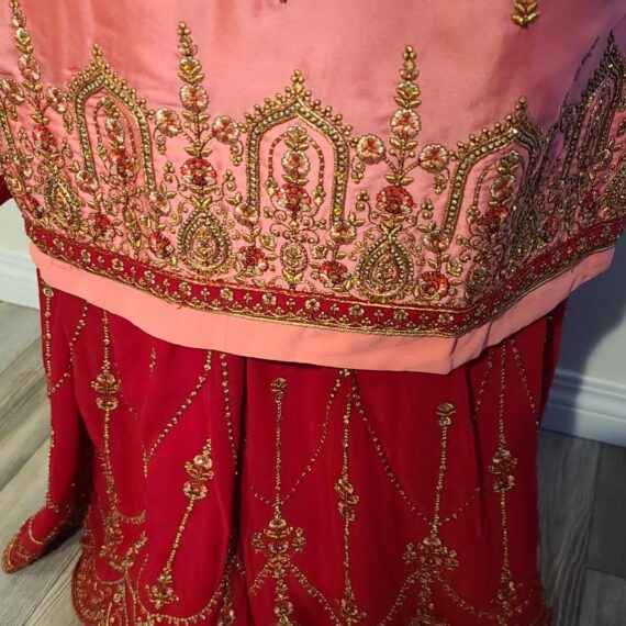 Pink & Maroon Designer Palazzo Suit with Dupatta Punjabi Party Wear Dresses Ladies Girls Ethnic Wear Indian Handmade Boutique