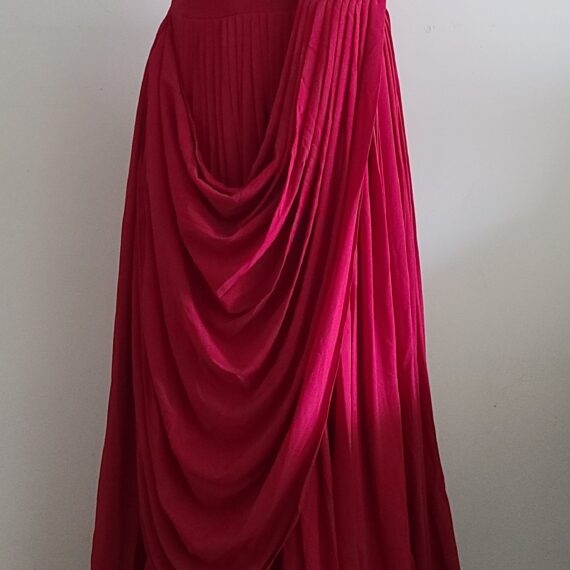 Maroon Gown Designer Embroidered Punjabi Party Dress Ladies Girls Ethnic Wear Indian Boutique