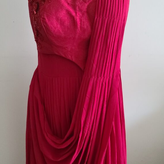 Maroon Gown Designer Embroidered Punjabi Party Dress Ladies Girls Ethnic Wear Indian Boutique