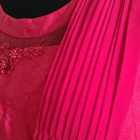 Maroon Gown Designer Embroidered Punjabi Party Dress Ladies Girls Ethnic Wear Indian Boutique