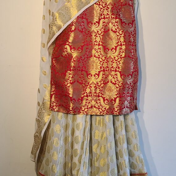 Red & White Designer Palazzo Suit with Dupatta Punjabi Party Wear Dresses Ladies Girls Ethnic Wear Indian Handmade Boutique