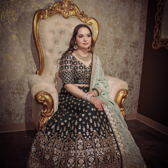 Green Raw Silk Designer Lehenga Choli Punjabi Party Dress Ladies Girls Ethnic Wear Indian Boutique