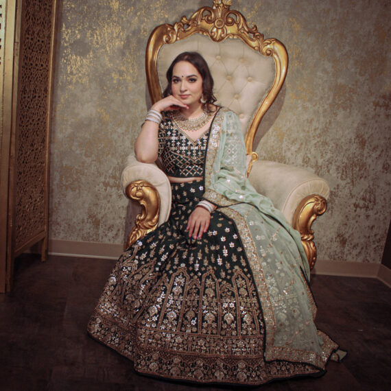 Green Raw Silk Designer Lehenga Choli Punjabi Party Dress Ladies Girls Ethnic Wear Indian Boutique