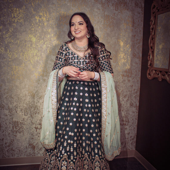 Green Raw Silk Designer Lehenga Choli Punjabi Party Dress Ladies Girls Ethnic Wear Indian Boutique