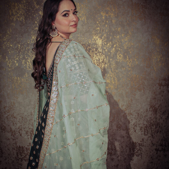 Green Raw Silk Designer Lehenga Choli Punjabi Party Dress Ladies Girls Ethnic Wear Indian Boutique