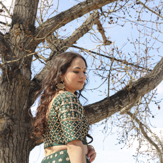 Green Raw Silk Designer Lehenga Choli Punjabi Party Dress Ladies Girls Ethnic Wear Indian Boutique