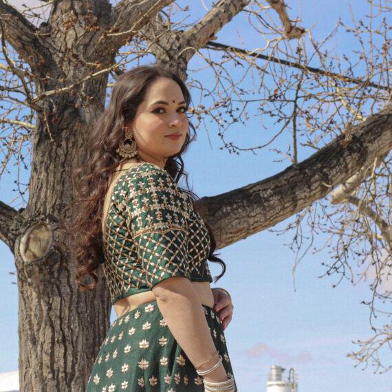 Green Raw Silk Designer Lehenga Choli Punjabi Party Dress Ladies Girls Ethnic Wear Indian Boutique