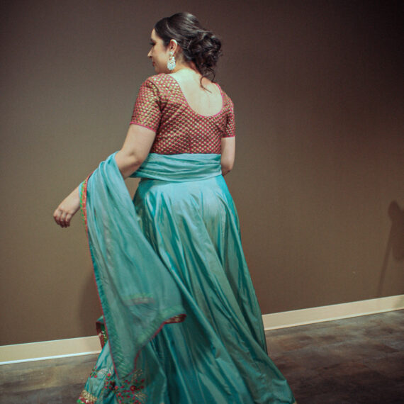 Firozi Lehenga Choli Punjabi Partyware Dresses Wedding Ethnic Wear Handmade Indian Boutique