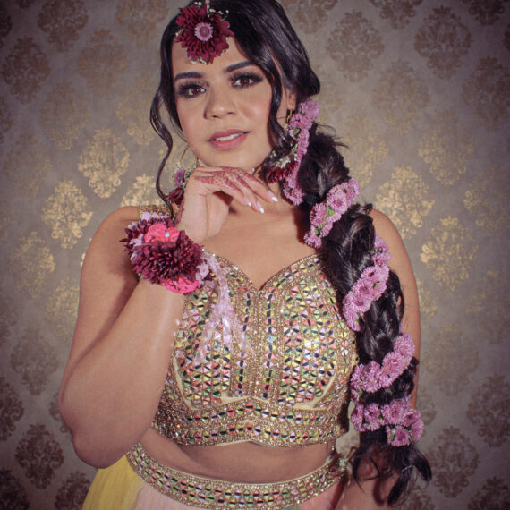 Multicolored Designer Lehenga Choli Mehndi Sangeet Indo Western Partywear Dresses Ladies Girls Ethnic Wear Indian Boutique