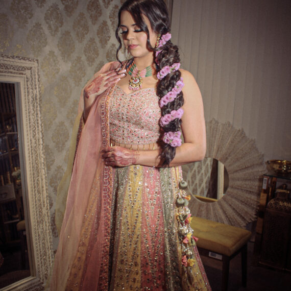 Multicolored Designer Lehenga Choli Mehndi Sangeet Indo Western Partywear Dresses Ladies Girls Ethnic Wear Indian Boutique