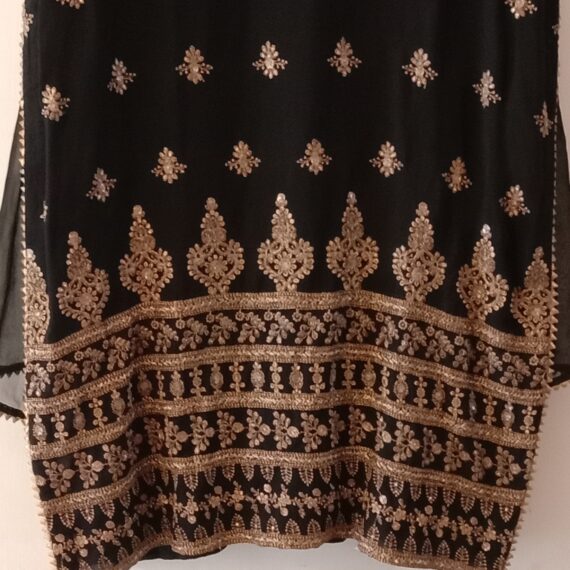 Black Designer Palazzo Suit with Dupatta Punjabi Party Wear Dresses Ladies Girls Ethnic Wear Indian Handmade Boutique
