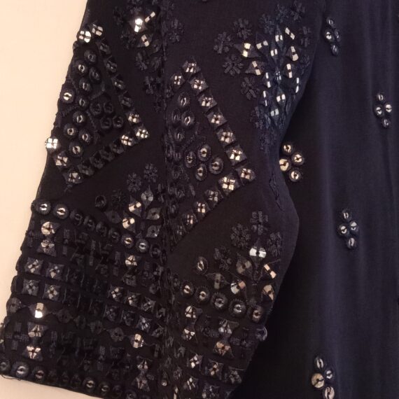 Navy Blue Designer Palazzo Suit with Dupatta Punjabi Party Wear Dresses Ladies Girls Ethnic Wear Indian Handmade Boutique