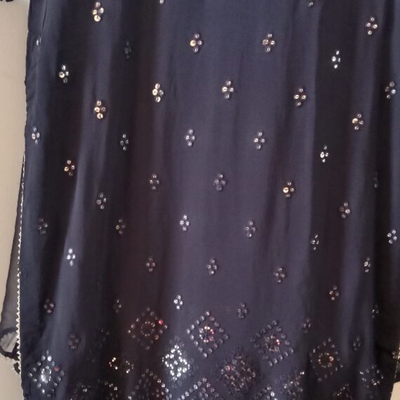 Navy Blue Designer Palazzo Suit with Dupatta Punjabi Party Wear Dresses Ladies Girls Ethnic Wear Indian Handmade Boutique