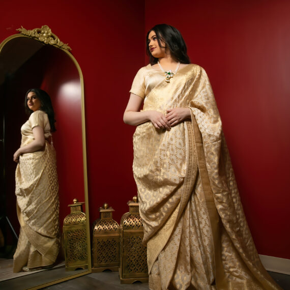 Designer Banarasi Silk Partywear Sari Ladies Girls Ethnic Wear Indian Boutique