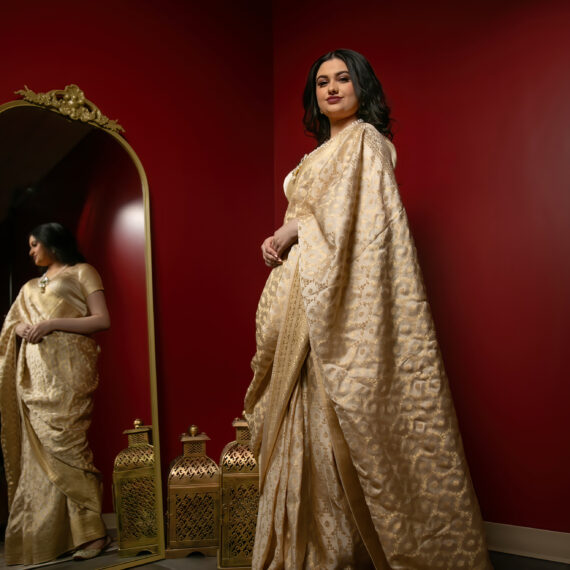 Designer Banarasi Silk Partywear Sari Ladies Girls Ethnic Wear Indian Boutique