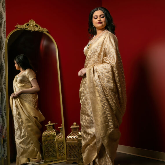 Designer Banarasi Silk Partywear Sari Ladies Girls Ethnic Wear Indian Boutique