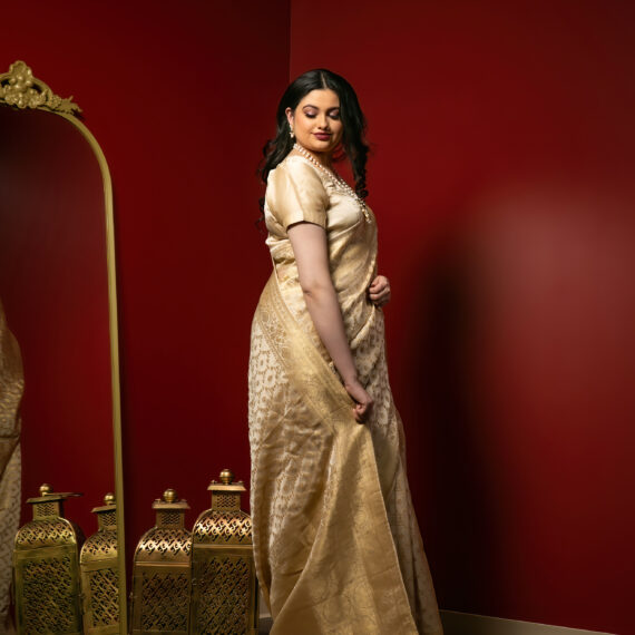 Designer Banarasi Silk Partywear Sari Ladies Girls Ethnic Wear Indian Boutique