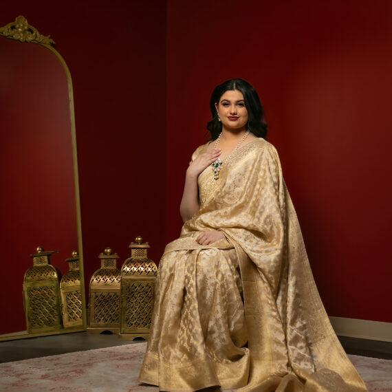 Designer Banarasi Silk Partywear Sari Ladies Girls Ethnic Wear Indian Boutique