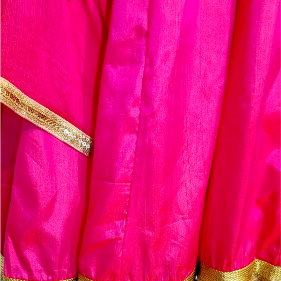Peach & Hot Pink Lehenga Choli Wedding Party-ware Indian Dress Ladies Girls Handmade Indian Boutique