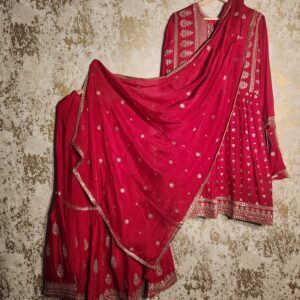 Designer Palazzo Suit with Dupatta Punjabi Party Wear Dresses Ladies Girls Ethnic Wear Indian Handmade Boutique