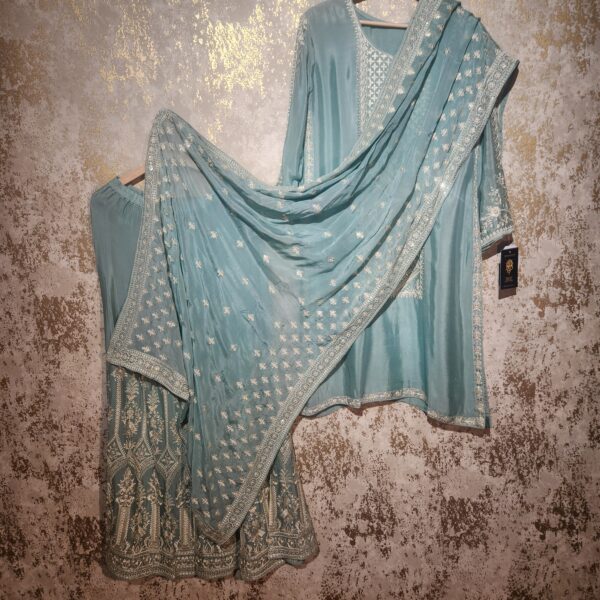 Designer Palazzo Suit With Dupatta Punjabi Party Wear Dresses Ladies Girls Ethnic Wear Indian Handmade Boutique