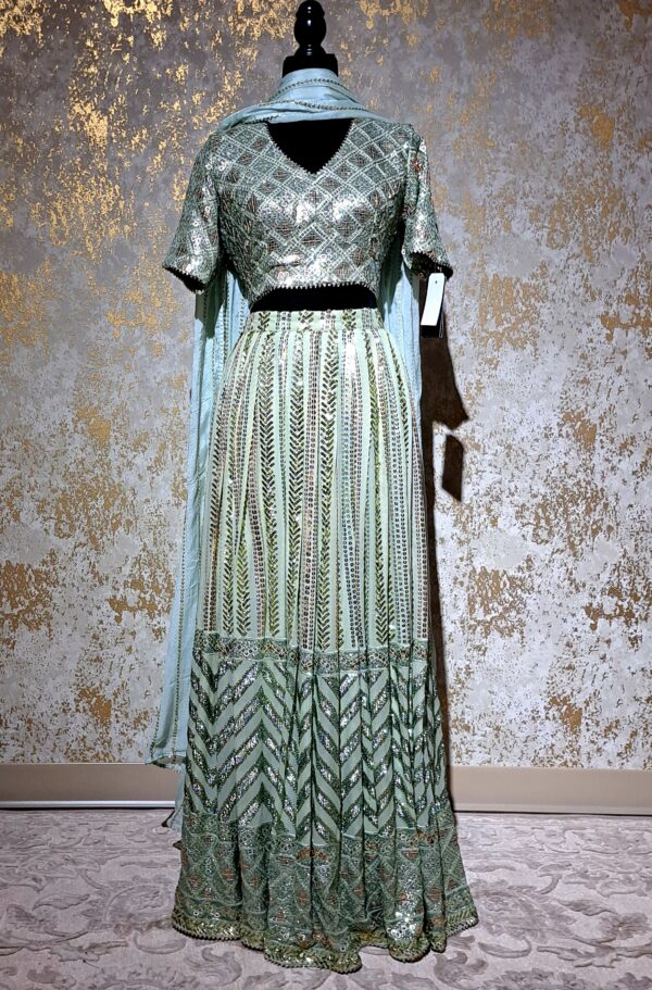 Designer Party wear Heavy Sequence Embroidered Lehenga Choli Ladies Ethnic Wear Dress Indian Boutique