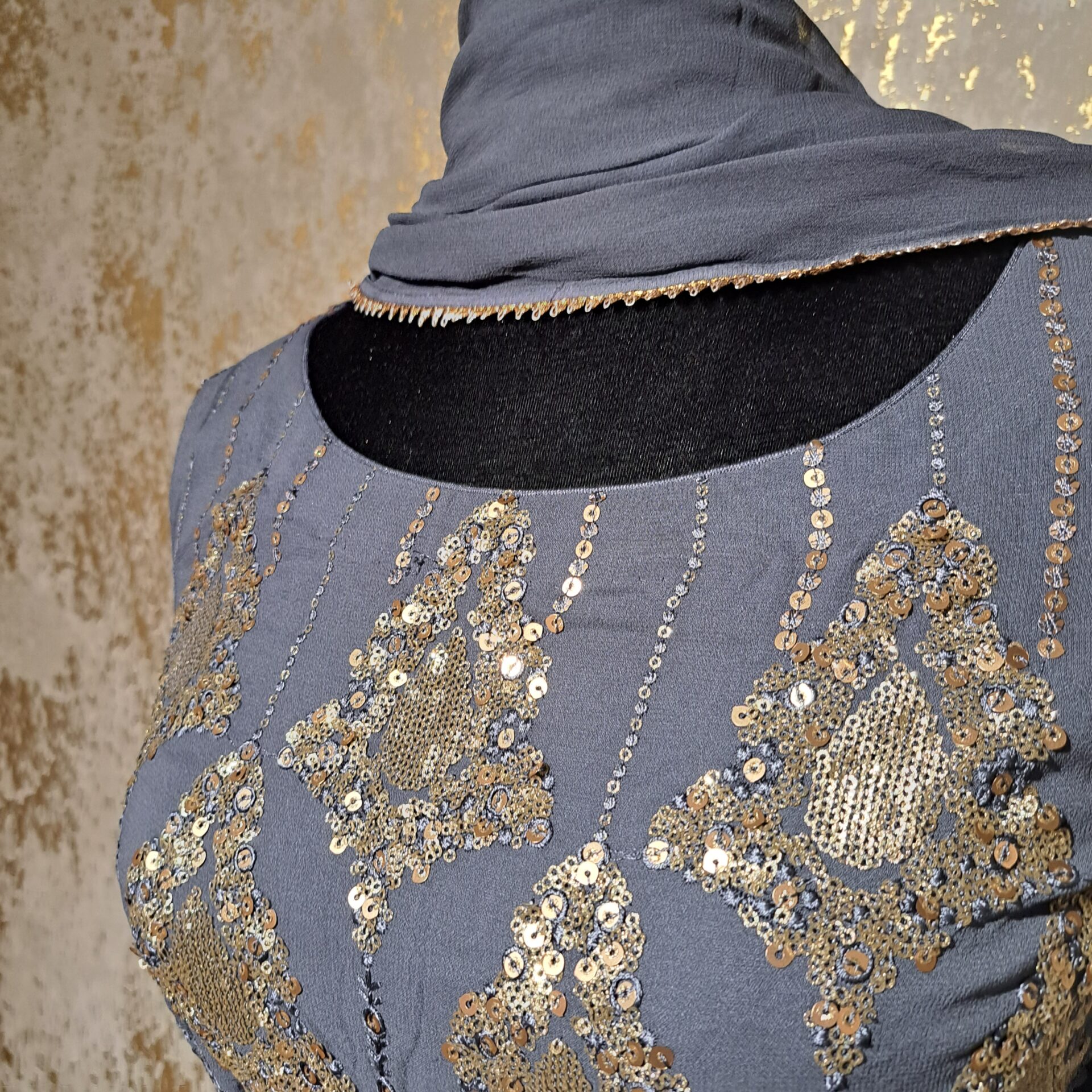 Gray Georgette Designer Lehenga Punjabi Party Weeding Dress Ladies Girls Ethnic Wear Indian Boutique - Image 6