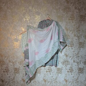 Green Designer Floral Block Printed Pure Cotton Casual Trouser Suit with Dupatta Dresses