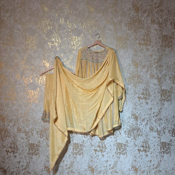 Designer Palazzo Suit with Dupatta Punjabi Party-wear Dresses Ladies Girls Ethnic Wear Indian Handmade Boutique