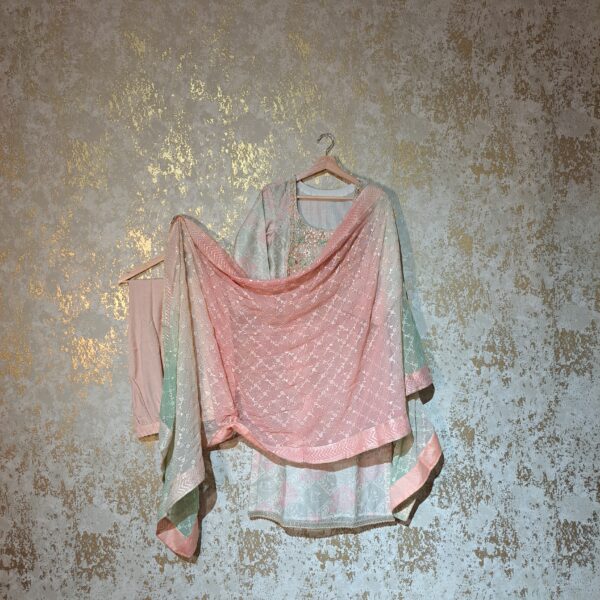 Designer Cotton Trouser Suit with Dupatta Party-wear Casual Dresses Ladies Girls Ethnic Wear Indian Handmade Boutique