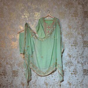 Designer Punjabi Party Wear Trouser Suit With Dupatta Dresses Ladies Girls Ethnic Wear Indian Handmade Boutique