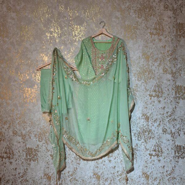 Designer Punjabi Party Wear Trouser Suit With Dupatta Dresses Ladies Girls Ethnic Wear Indian Handmade Boutique