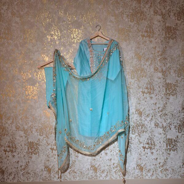 Designer Punjabi Party Wear Trouser Suit With Dupatta Dresses Ladies Girls Ethnic Wear Indian Handmade Boutique
