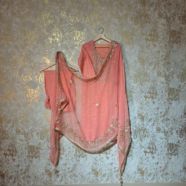 Designer Punjabi Party Wear Trouser Suit With Dupatta Dresses Ladies Girls Ethnic Wear Indian Handmade Boutique