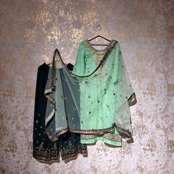 Designer Punjabi Party Wear Palazzo Suit With Dupatta Dresses Ladies Girls Ethnic Wear Indian Handmade Boutique