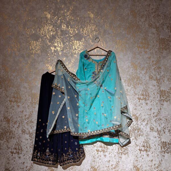 Designer Punjabi Party Wear Palazzo Suit With Dupatta Dresses Ladies Girls Ethnic Wear Indian Handmade Boutique