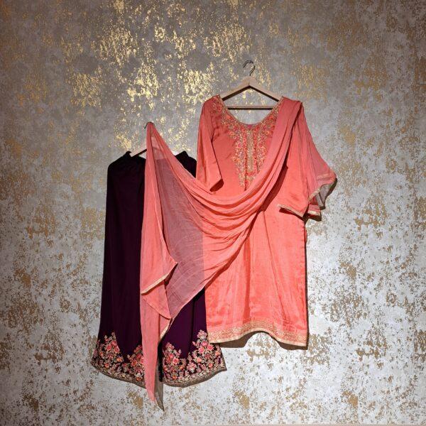 Designer Party Wear Palazzo Suit With Dupatta Dresses Ladies Girls Ethnic Wear Indian Handmade Boutique