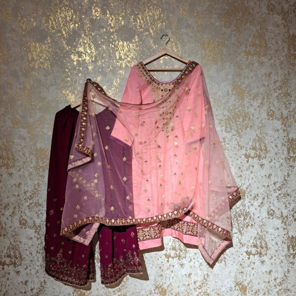 Designer Party Wear Palazzo Suit With Dupatta Dresses Ladies Girls Ethnic Wear Indian Handmade Boutique