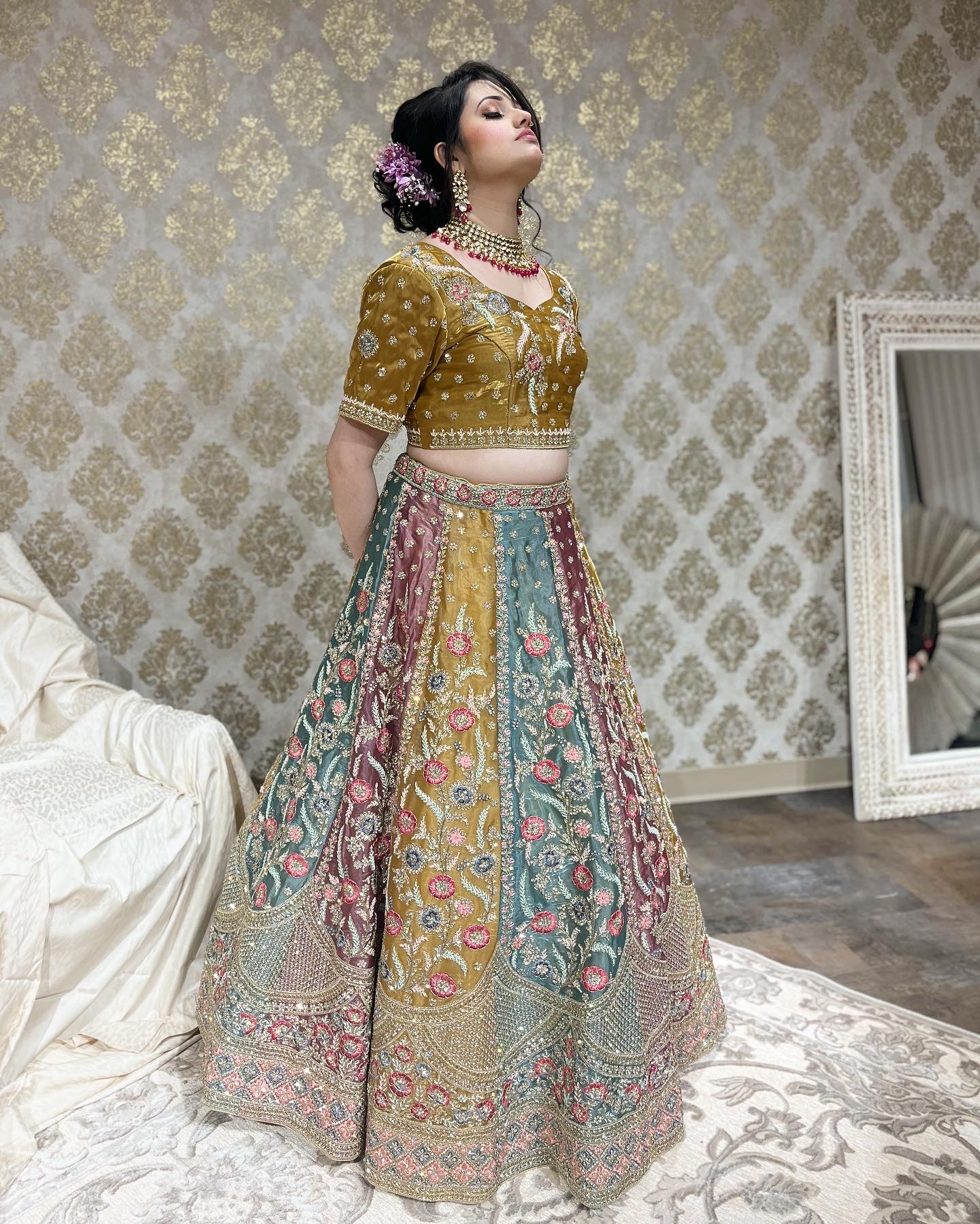 Designer Embroidered Lehenga Choli Main Day & Reception Dresses Ladies Girls Ethnic Wear Indian Boutique
