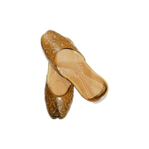 Traditional Indian Punjabi Juttis Women Ladies Mojari Ethnic Shoes Handmade Brown Jutti Comfort Flat