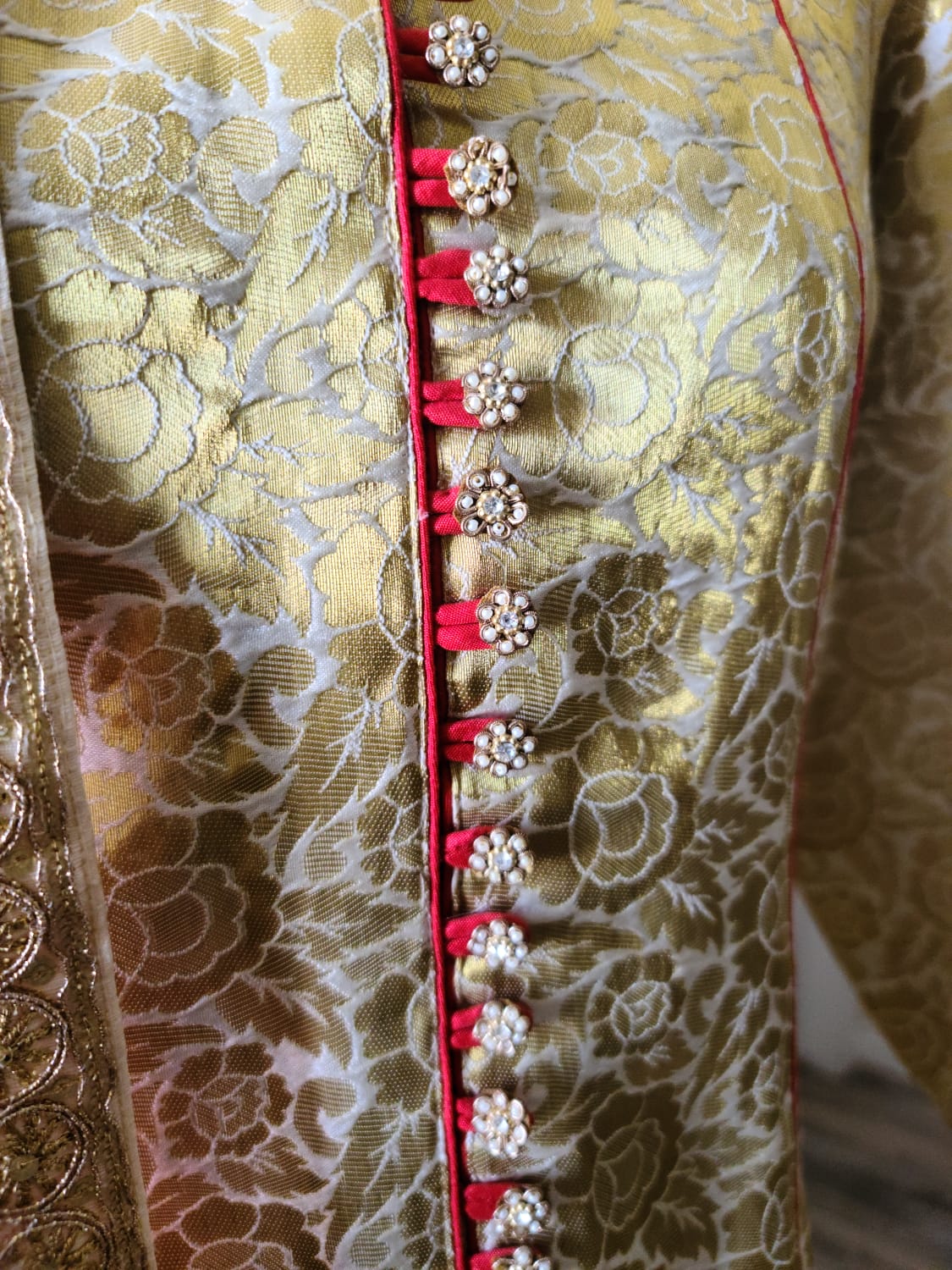 Off White Designer Palazzo Suit with Dupatta Punjabi Party Wear Dresses Ladies Girls Ethnic Wear Indian Handmade Boutique - Image 3