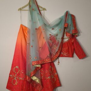 Peach Lehenga Choli Wedding Partyware Indian Dresses Ladies Girls Handmade Indian Boutique