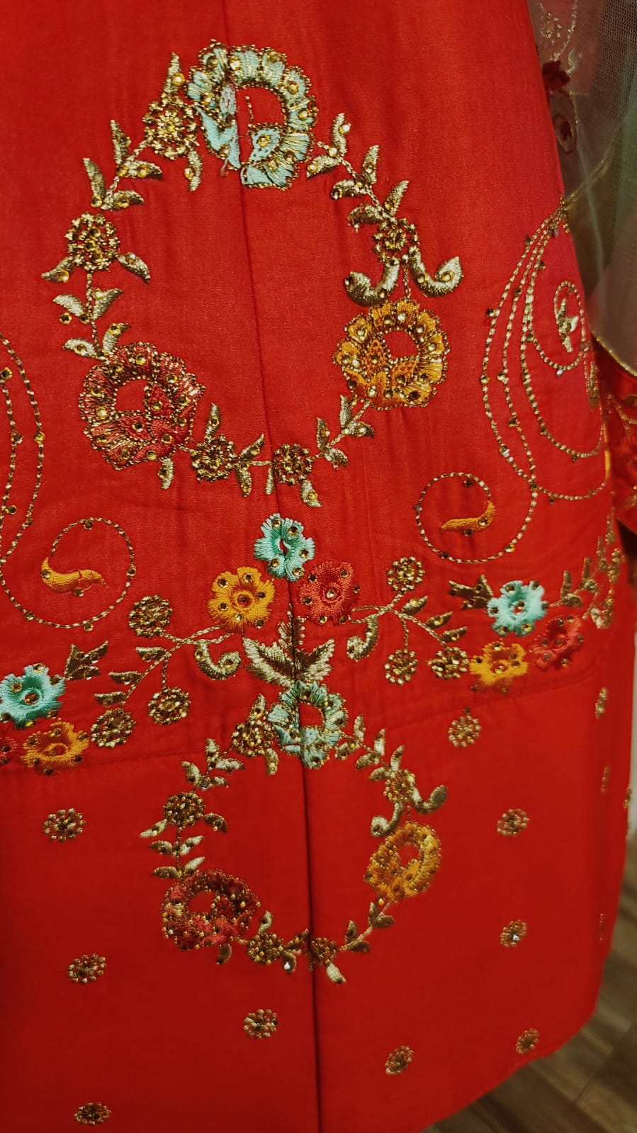 Peach Lehenga Choli Wedding Partyware Indian Dresses Ladies Girls Handmade Indian Boutique - Image 5