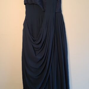 Navy Blue Gown Designer Embroidered Punjabi Party Dress Ladies Girls Ethnic Wear Indian Boutique