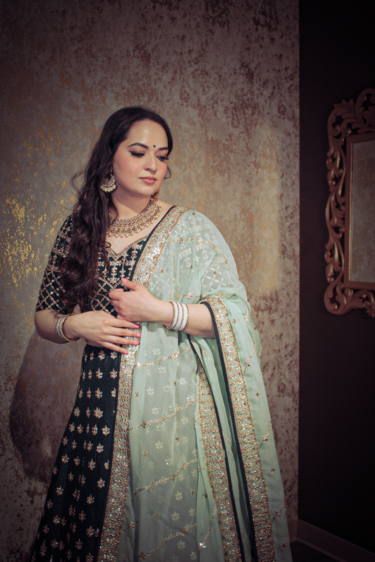 Green Raw Silk Designer Lehenga Choli Punjabi Party Dress Ladies Girls Ethnic Wear Indian Boutique - Image 7