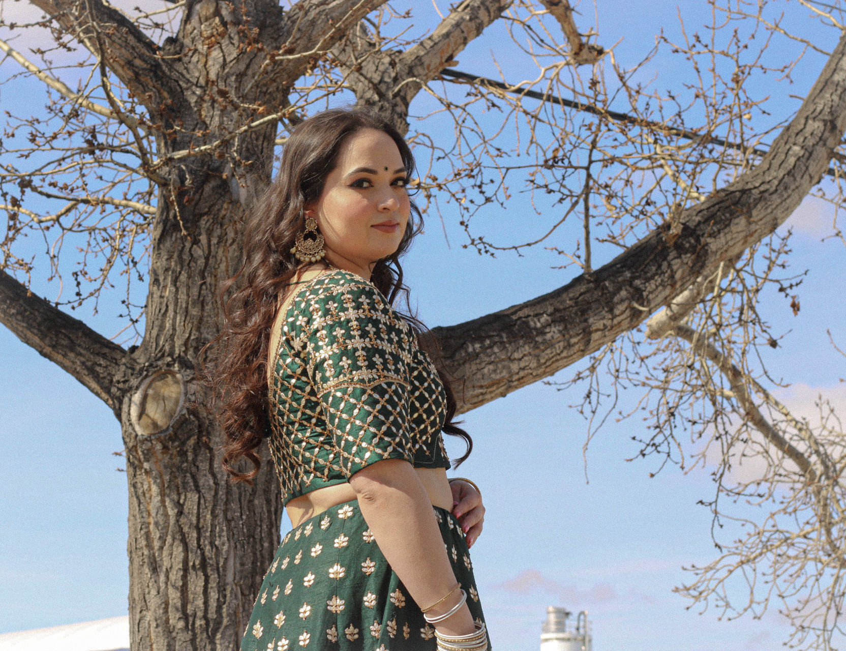 Green Raw Silk Designer Lehenga Choli Punjabi Party Dress Ladies Girls Ethnic Wear Indian Boutique - Image 16