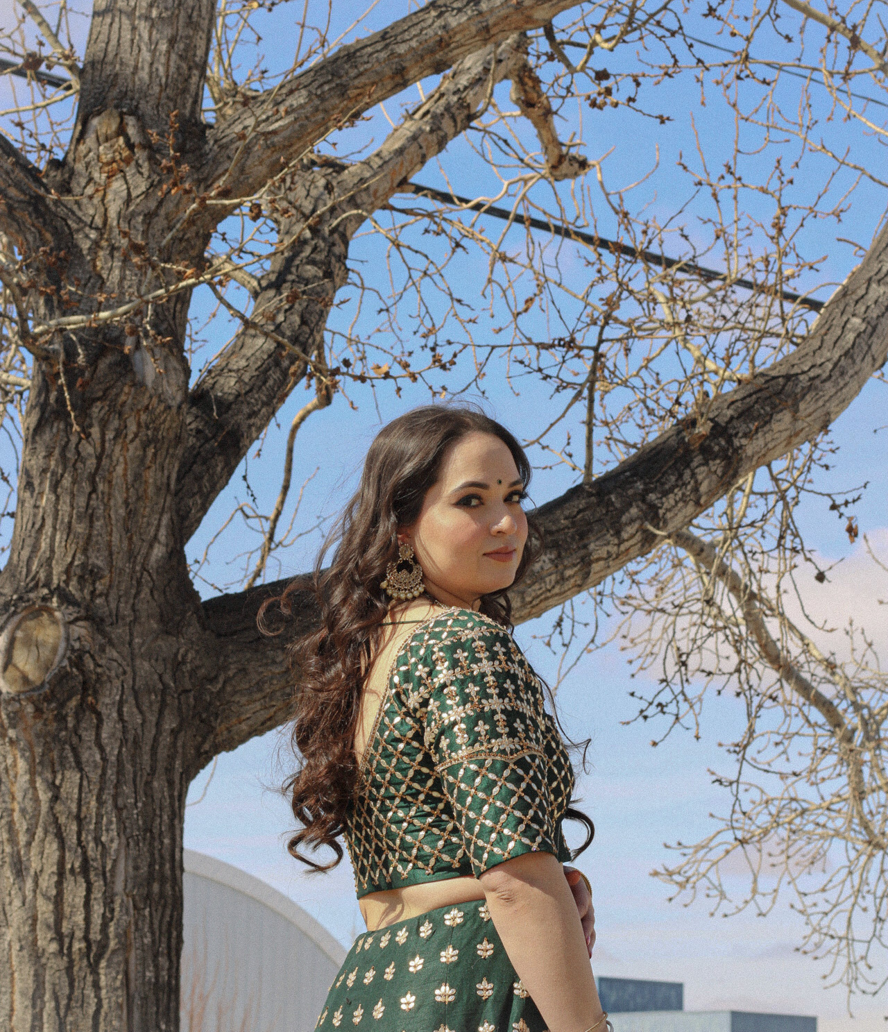 Green Raw Silk Designer Lehenga Choli Punjabi Party Dress Ladies Girls Ethnic Wear Indian Boutique - Image 17